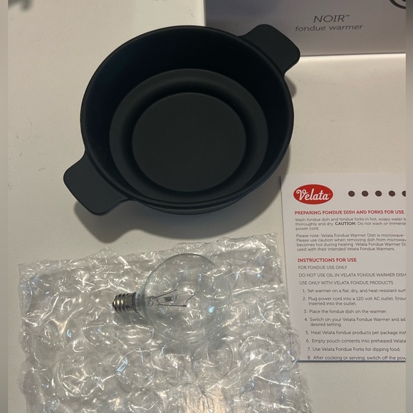 New Velata fondue warmer in Noir, by Scentsy - Picture 3 of 5